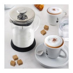 جهاز إزباد الحليب والكابتشينو الزجاجي Bialetti، 330 مل - 3