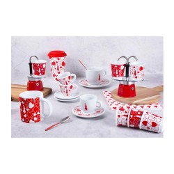 Bialetti كأس شوت شوت بنقشة قلب، أحمر - Bialetti (1)