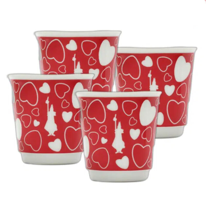 Bialetti Рюмка с узором в виде сердца, красная - Bialetti