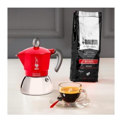 Bialetti Induction Moka Pot, 4 Cup, Red - 4