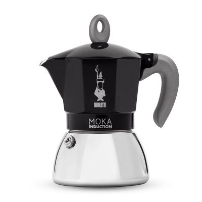 Bialetti İndüksiyon Moka Pot, 2 Cup, Siyah - 1