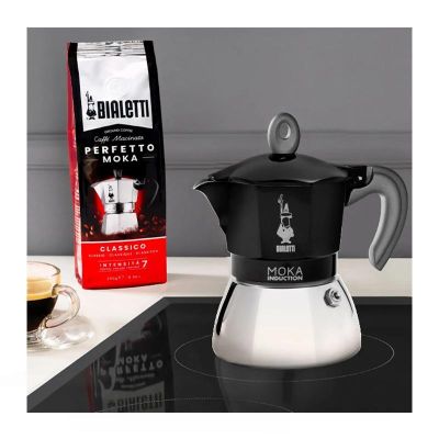 Bialetti İndüksiyon Moka Pot, 2 Cup, Siyah - 5