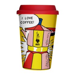 Bialetti Liechtenstein Take Away Фарфоровая кружка с крышкой - Bialetti