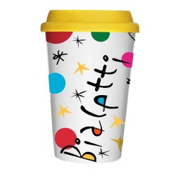 Bialetti Miro Take Away Kapaklı Porselen Mug - Bialetti