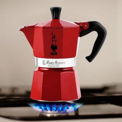 Bialetti Express Moka Pot, 6 Cup, Kırmızı - 5