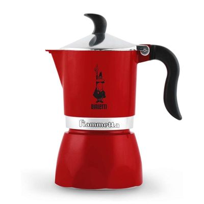 Bialetti Fiammetta Moka Pot, 3 Cup, Kırmızı - 1