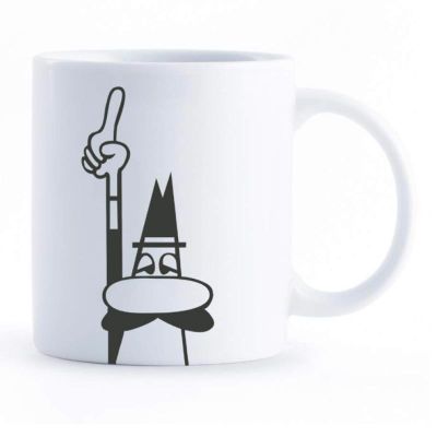 Bialetti Omino Alfonso Porselen Mug, 320 ml - 1