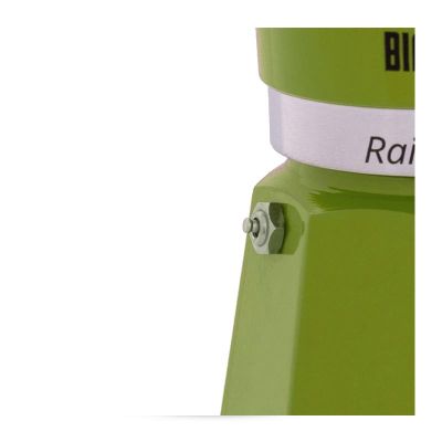 Bialetti Rainbow Moka Pot, 3 Cup, Yeşil - 2