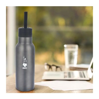 Bialetti To Go Çift Cidarlı Çelik Termos, 750 ml, Gri - 2