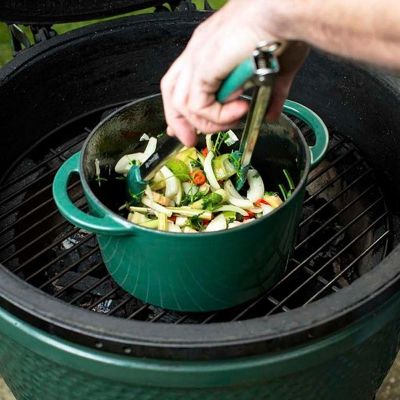 Big Green Egg قدر طاجن، 4 لتر، أخضر، أخضر - Big Green Egg
