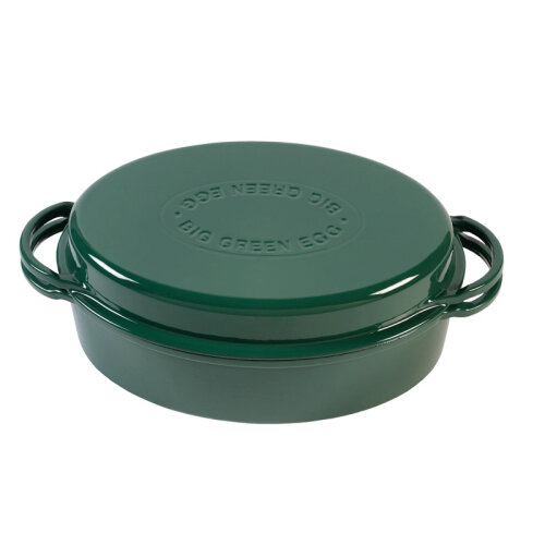 Big Green Egg قدر كسرولة من الحديد الزهر، 5.2 لتر - 1