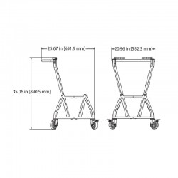 قدم الناقل Big Green Egg Nest L Carrier Foot - Big Green Egg (1)