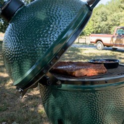 شواية شواء Big Green Egg كبيرة الحجم، فحم، فحم - 4