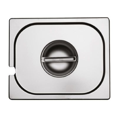 Bilge Inox GN 2/1 Kepçe Delikli Gastronorm Küvet Kapak - 1
