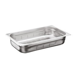 Bilge Inox GN 1/1-150 mm Paslanmaz Çelik Delikli Gastronorm Küvet 