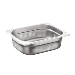 Bilge Inox GN 1/2-100 mm Paslanmaz Çelik Delikli Gastronorm Küvet 