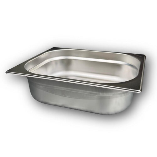 Bilge Inox GN 1/2-100 mm Stainless Steel Standard Gastronorm Bathtub - 2
