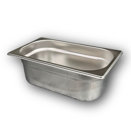 Bilge Inox GN 1/4-100 mm Stainless Steel Standard Gastronorm Bathtub - 2