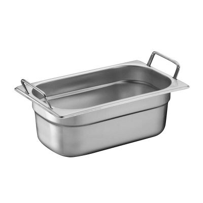 Bilge Inox GN 1/4-200 mm Paslanmaz Çelik Saplı Gastronorm Küvet - 1