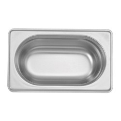 Bilge Inox GN 1/9-100 mm Stainless Steel Standard Gastronorm Bathtub - Bilge Inox