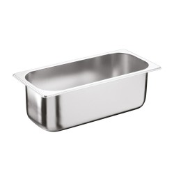 Bilge Inox GN Paslanmaz Çelik Gastronorm Dondurma Kabı, 9 L, 36x17x15 cm 