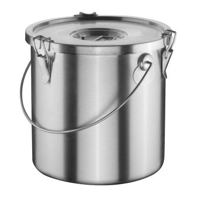 Bilge Inox Metal Saplı Kapaklı Yemek Taşıma Kabı, 30x32 cm - 1