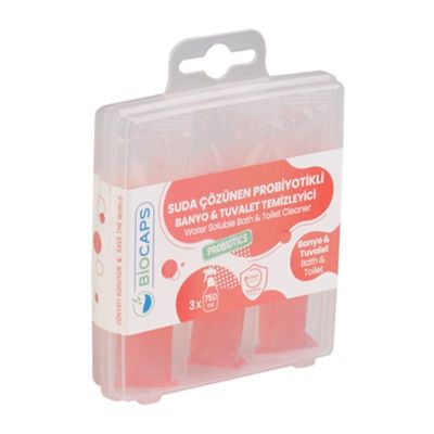 Biocaps WC 40 Suda Çözünen Probiyotikli Banyo ve Tuvalet Temizleyici, 3x20 ml - 2
