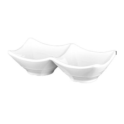 Biradlı BRD-342 Minimal Melamin Sunum Kasesi, 2'li, 16x8.5x4.5 cm - 1