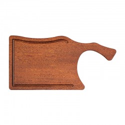 Biradlı GRV-1843 Asimetrik Iroko Peynir Sunum Tahtası, 40x20 cm - Biradlı