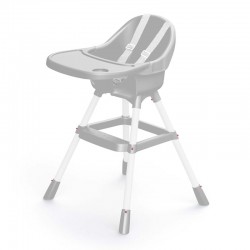 Biradlı GRV-1001 Ekonomik Bebek Mama Sandalyesi, Taşıma Kapasitesi 15 kg, Gri - Thumbnail
