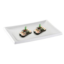Biradlı BRD-118615 Melamine Sushi Service Plate, 40x27x2 cm - Biradlı