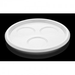 Biradlı BRD-153 Melamine Round Coffee Presentation Tray, 19 cm - Biradlı