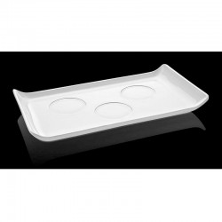 Biradlı BRD-153 Rectangular Melamine Coffee Presentation Tray, 26x14.5 cm - Biradlı