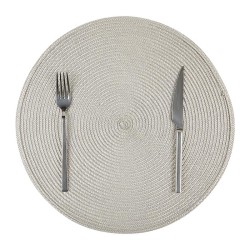 Biradlı BRD-1841 Yuvarlak PVC Amerikan Servis, 38 cm, Bej - Biradlı