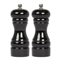 Biradlı BRD-233 Metal Salt and Pepper Grinder, 2 pcs, 13 cm, Black - Biradlı