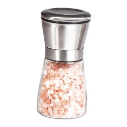 Biradlı BRD-235 Glass Salt and Pepper Grinder, Steel Head, 13 cm - 1