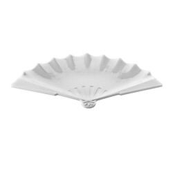 Biradlı BRD-3060 Fan Melamine Presentation Plate, 40.5x23.5x3.8 cm - Biradlı