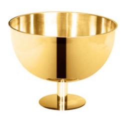 Biradlı BRD-3074 Steel Punch Bowl, 20x20 cm, Gold - Biradlı