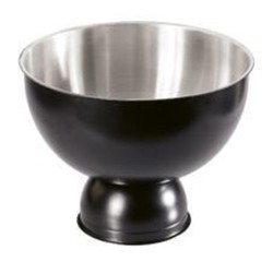 Biradlı BRD-3075 Steel Puch Bowl, 24x22 cm, Black - Biradlı