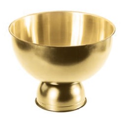 Biradlı BRD-3075 Steel Punch Bowl, 24x22 cm, Gold - Biradlı