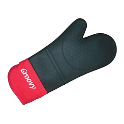 Biradlı BRD-428 Fireproof Silicone Oven Mitts, Black - Biradlı
