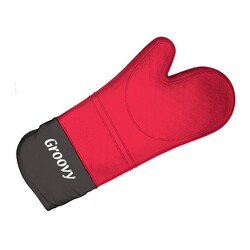 Biradlı BRD-428 Fireproof Silicone Oven Mitts, Red - Biradlı