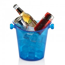 Biradlı BRD-4639 Acrylic Bottle Bucket, 21x21.5 cm, Blue - Biradlı