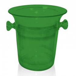 Biradlı BRD-4639 دلو زجاجة أكريليك، 21 × 21.5 سم، أخضر - Biradlı