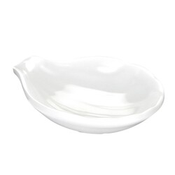 Biradlı BRD-51610 Minimal Melamine Presentation Plate, 8x9x2 cm, White - Biradlı