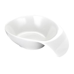 Biradlı BRD-516205 صحن بوفيه مفتوح، 13 × 9 سم، أبيض - Biradlı