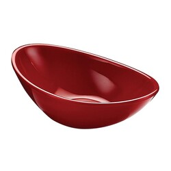 Biradlı BRD-517504 Minimal Меламиновая овальная презентационная тарелка, 10x6x3 см, красная - Biradlı