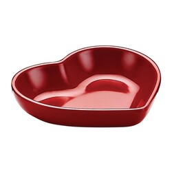 Biradlı BRD-517604 Презентационная тарелка Minimal Melamine Heart, 8x7x1,5 см, красный - Biradlı