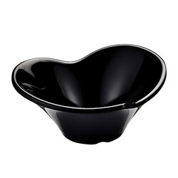 Biradlı BRD-517803 Flower Melamine Presentation Plate, 8x7x3 cm, Black - Biradlı
