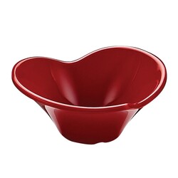 Biradlı BRD-517803 Flower Melamine Presentation Plate, 8x7x3 cm, Red - Biradlı